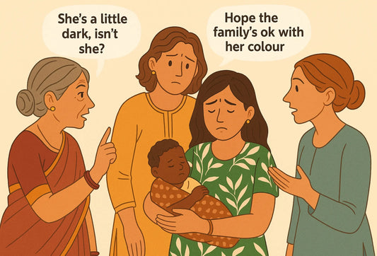 Do comments about a baby's skin color affect a mother's mental health?