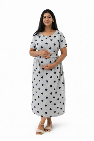 Calm Hearts Zipless Feeding Gown