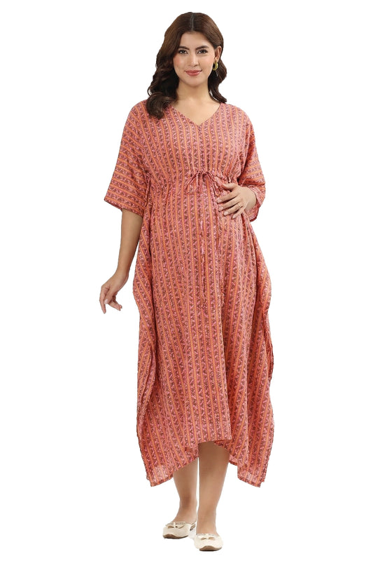 Coral Crush Feeding Kaftan