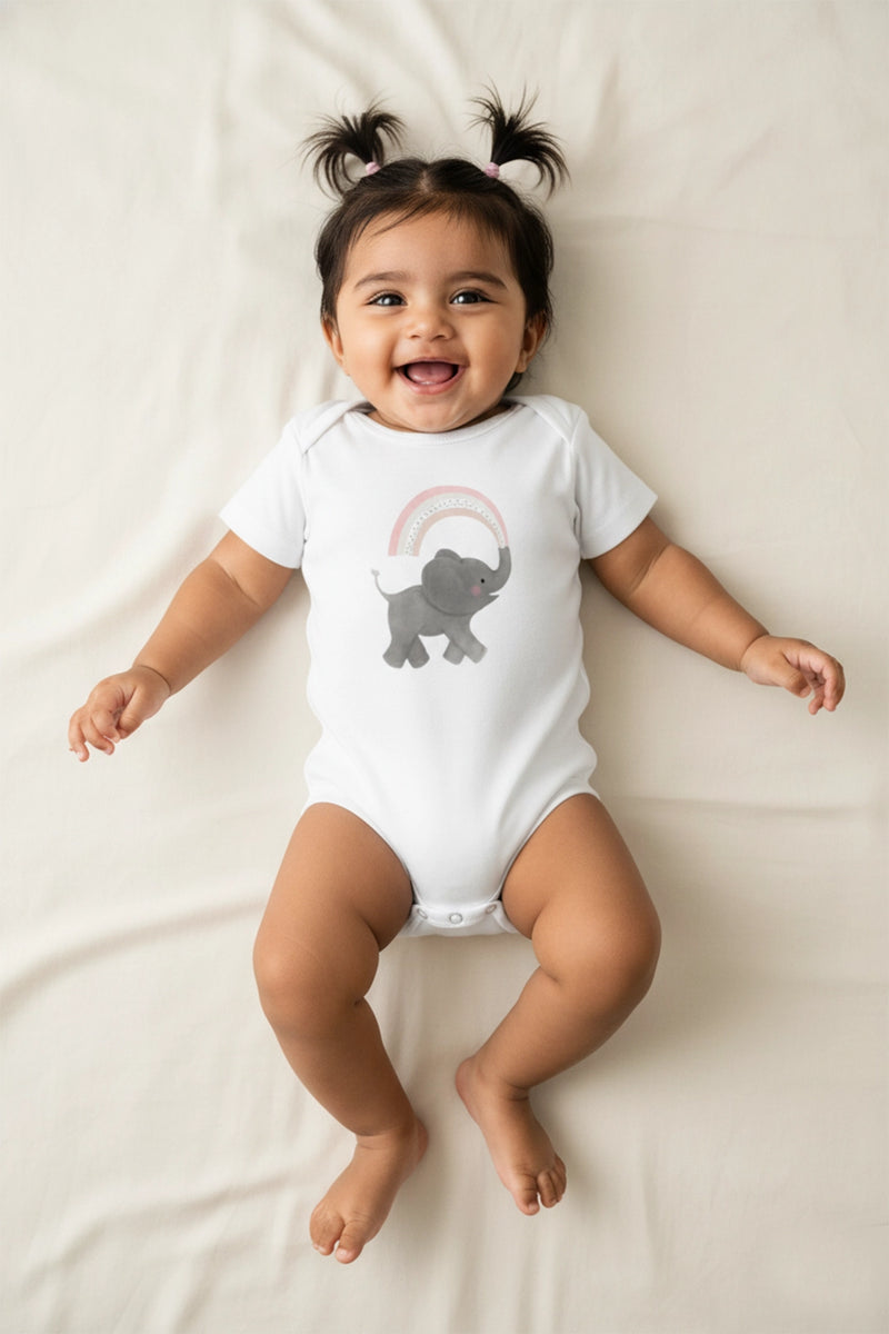 Ellie's Rainbow knitted Onesie