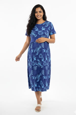 Underwater Dreams Zipless Feeding Gown