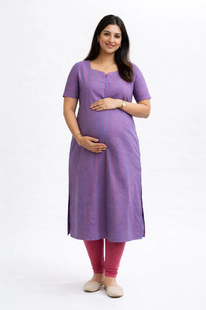 Luna Stripe Feeding Kurta