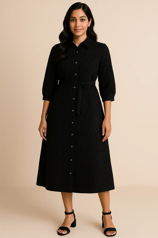 Black Orchard Feeding Dress