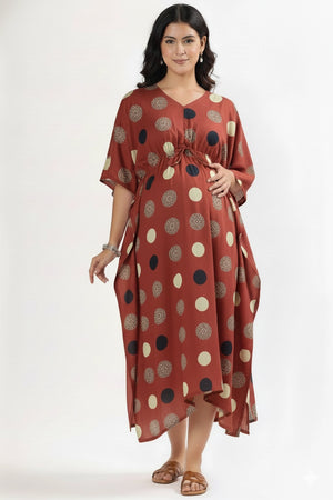 Rust Meadow Feeding Kaftan