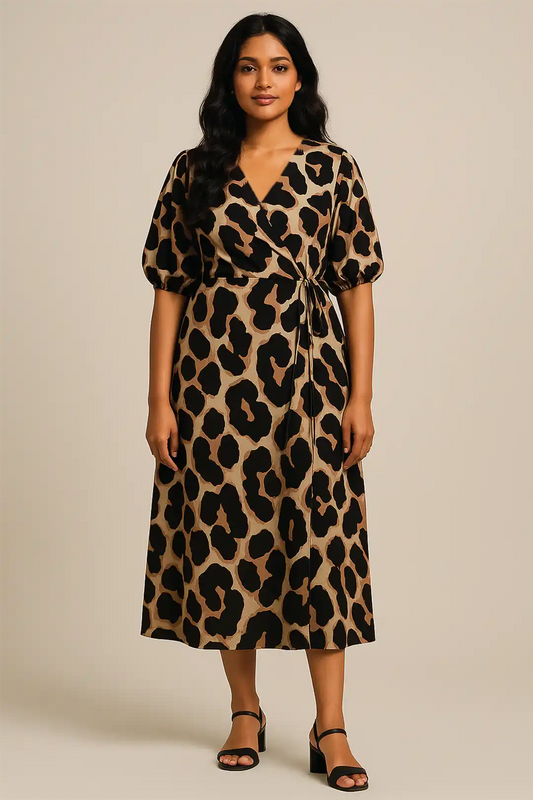 Wild Savanna Wrap Feeding Dress
