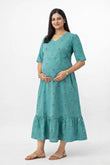 Teal Crush Feeding Dress