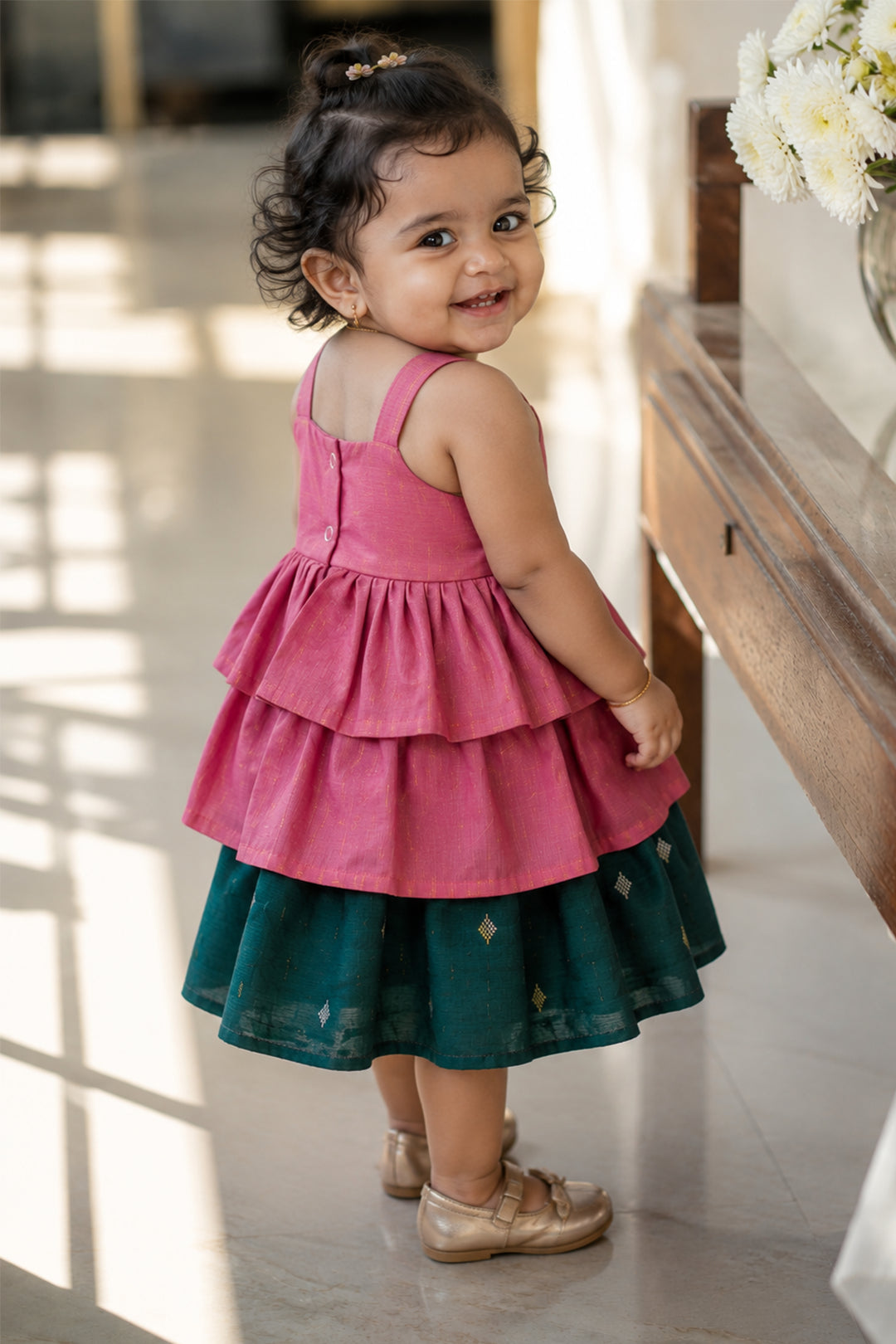 Tavishi Bloom Silk Frock