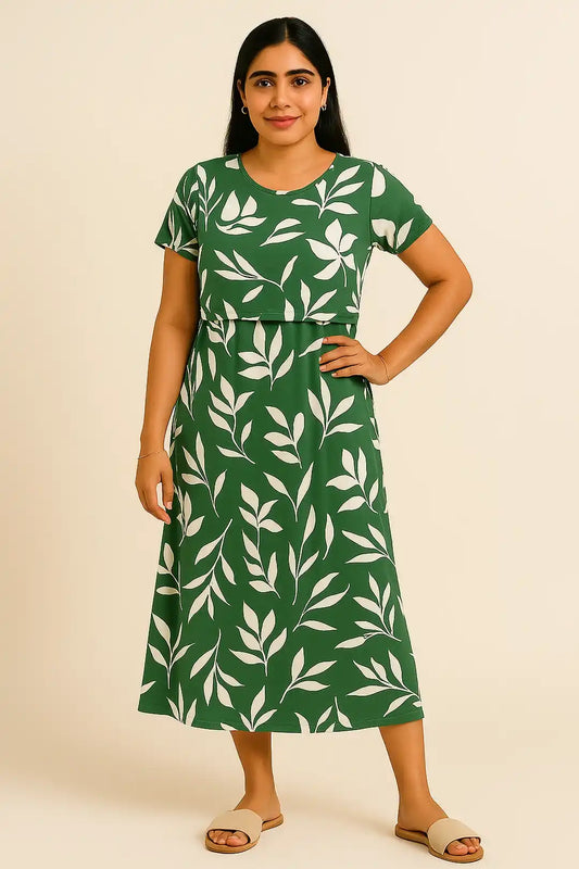 Tropical Retreat Zipless Feeding Gown