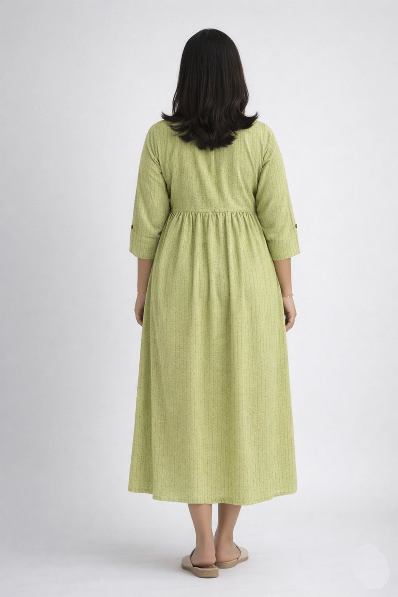 Elara Sage Feeding Dress