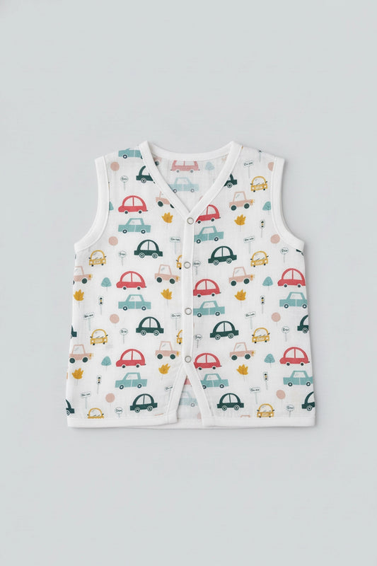 Muslin Sleeveless Jabla(Trunky Dreams & Little Lane)