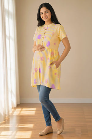 Lemon Breeze Maternity Tunic