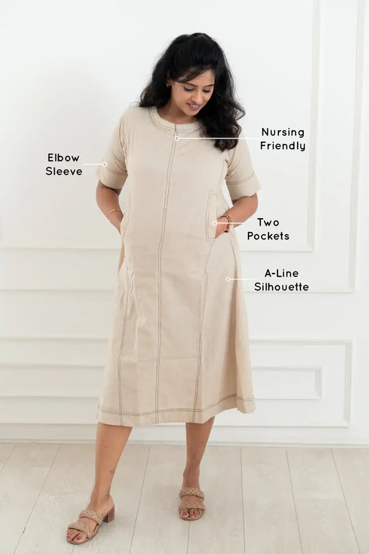 Crystal Stitch Feeding Dress