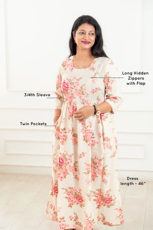 Regal Rose Feeding Dress