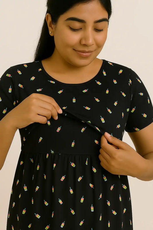 Slushy Bliss Zipless Feeding Gown