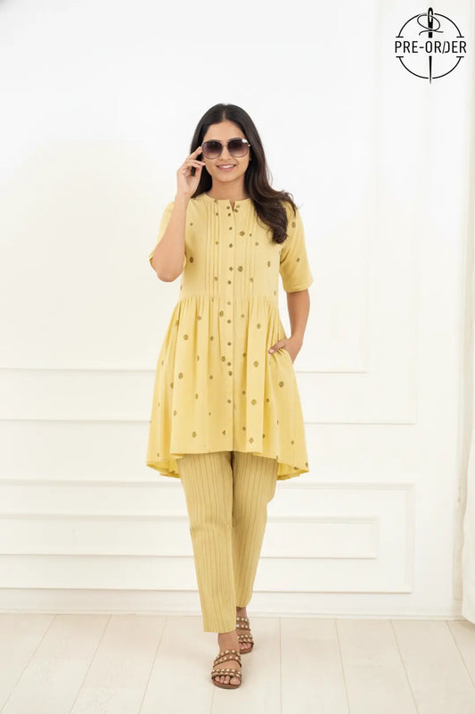 Lime Dot Feeding Co-Ord Set