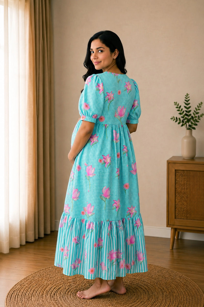 Sunlit Meadow Maternity Dress