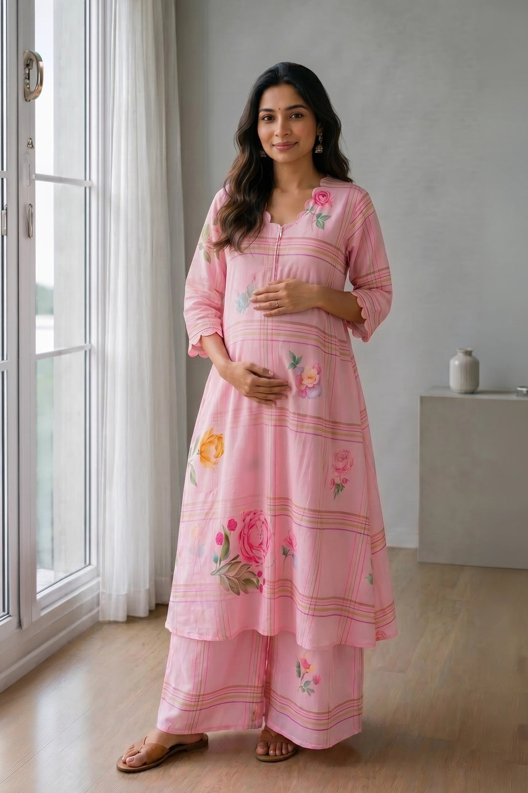 Blush Garden Maternity Suit Set