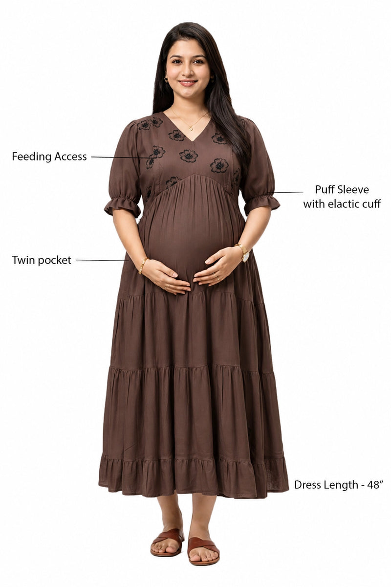 Hazel Bloom Feeding Dress