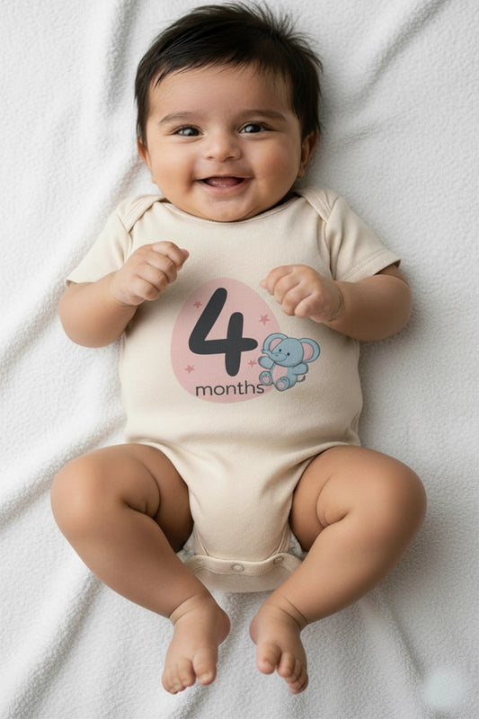 4 month Milestone Onesies