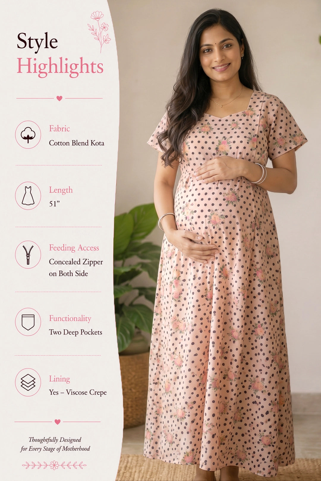 Petaline Grace Anarkali Feeding Dress