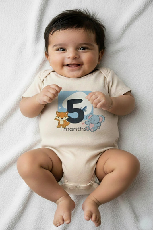 5 month Milestone Onesies