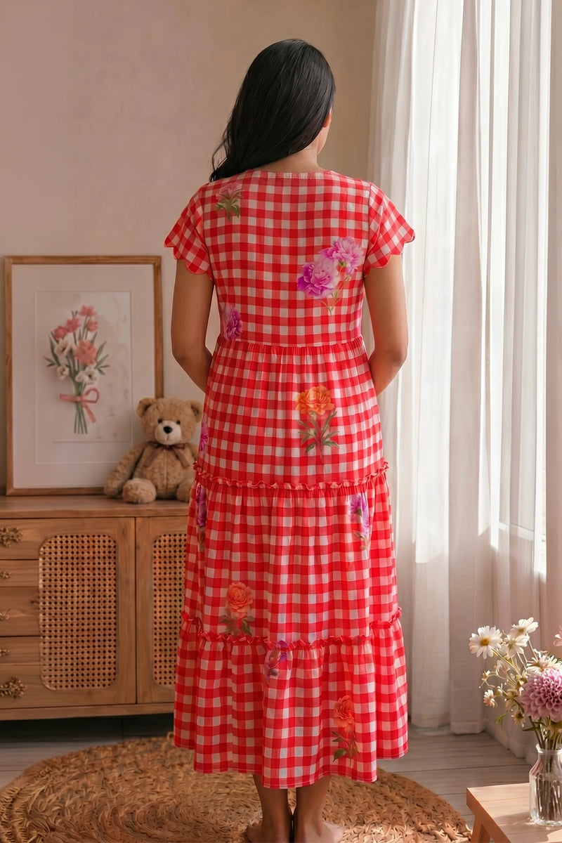 Picnic Candy Maternity Dress