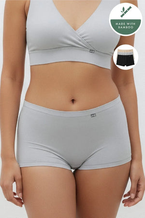 Anti Thigh-Rub Bamboo Boy Shorts - Pack of 3(Assorted)