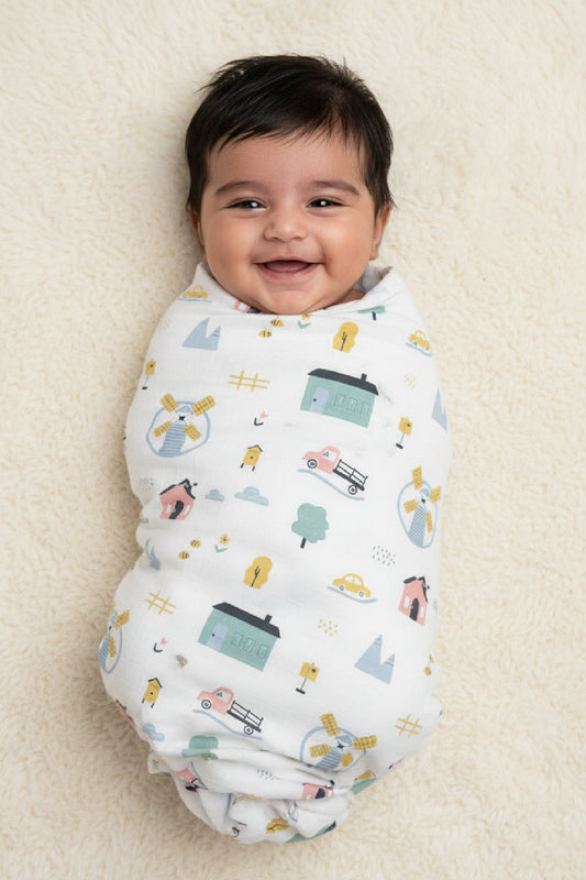 Tiny Town Swaddle