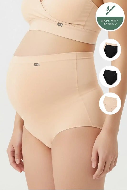 Pregnancy Bump Support Bamboo Underwear Pack Of 2