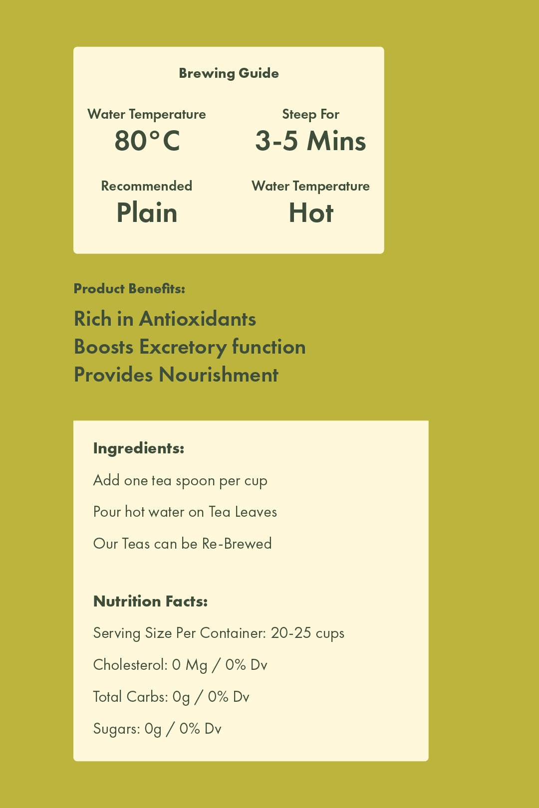 Moringa Ginger Herbal Tea 40G
