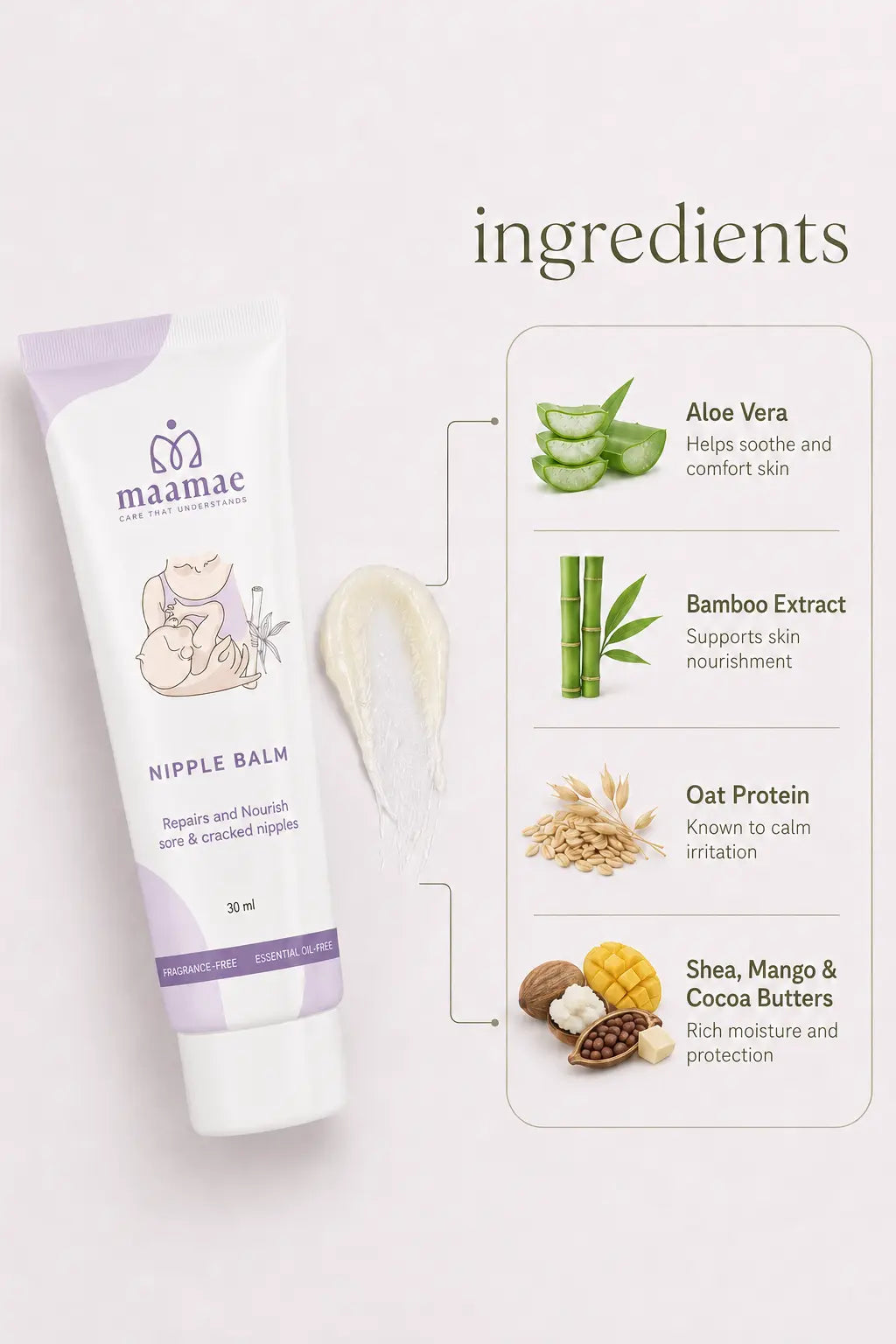 Nipple Balm with Bamboo Extract & Alovera