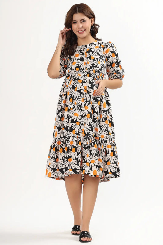 Midnight Daisy Feeding Dress