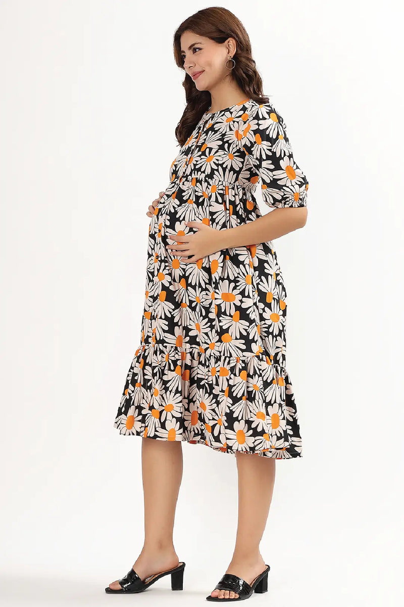 Midnight Daisy Feeding Dress