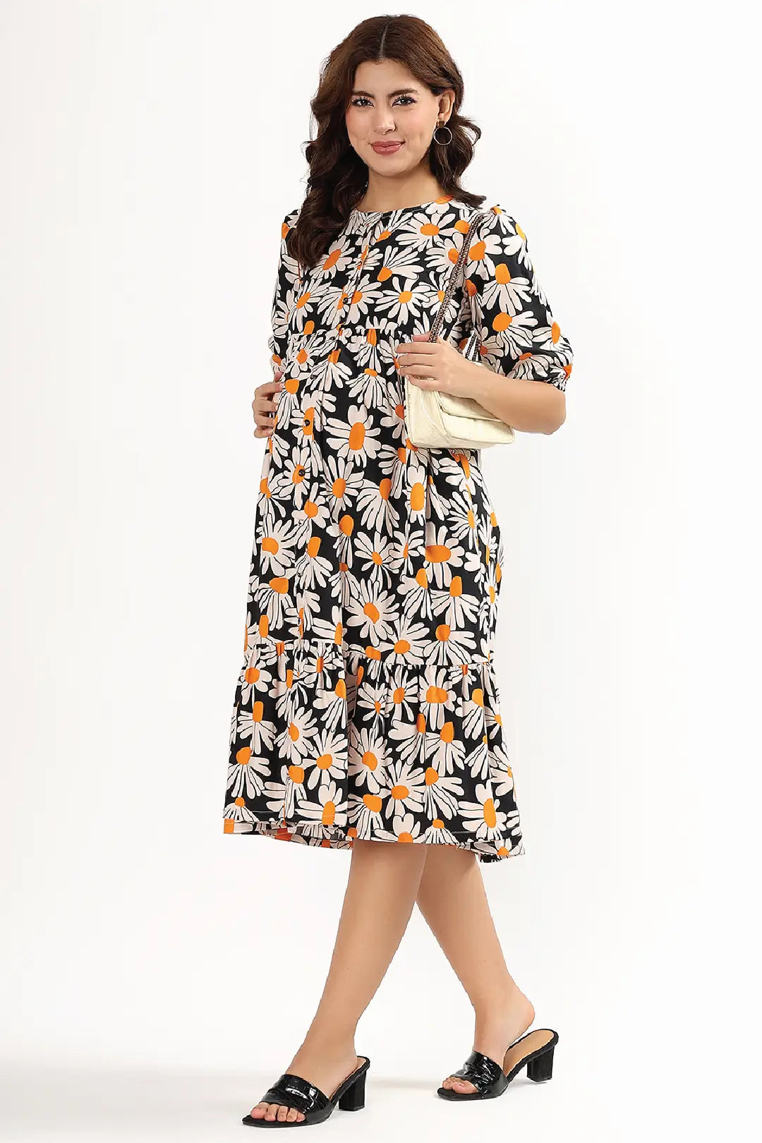 Midnight Daisy Feeding Dress