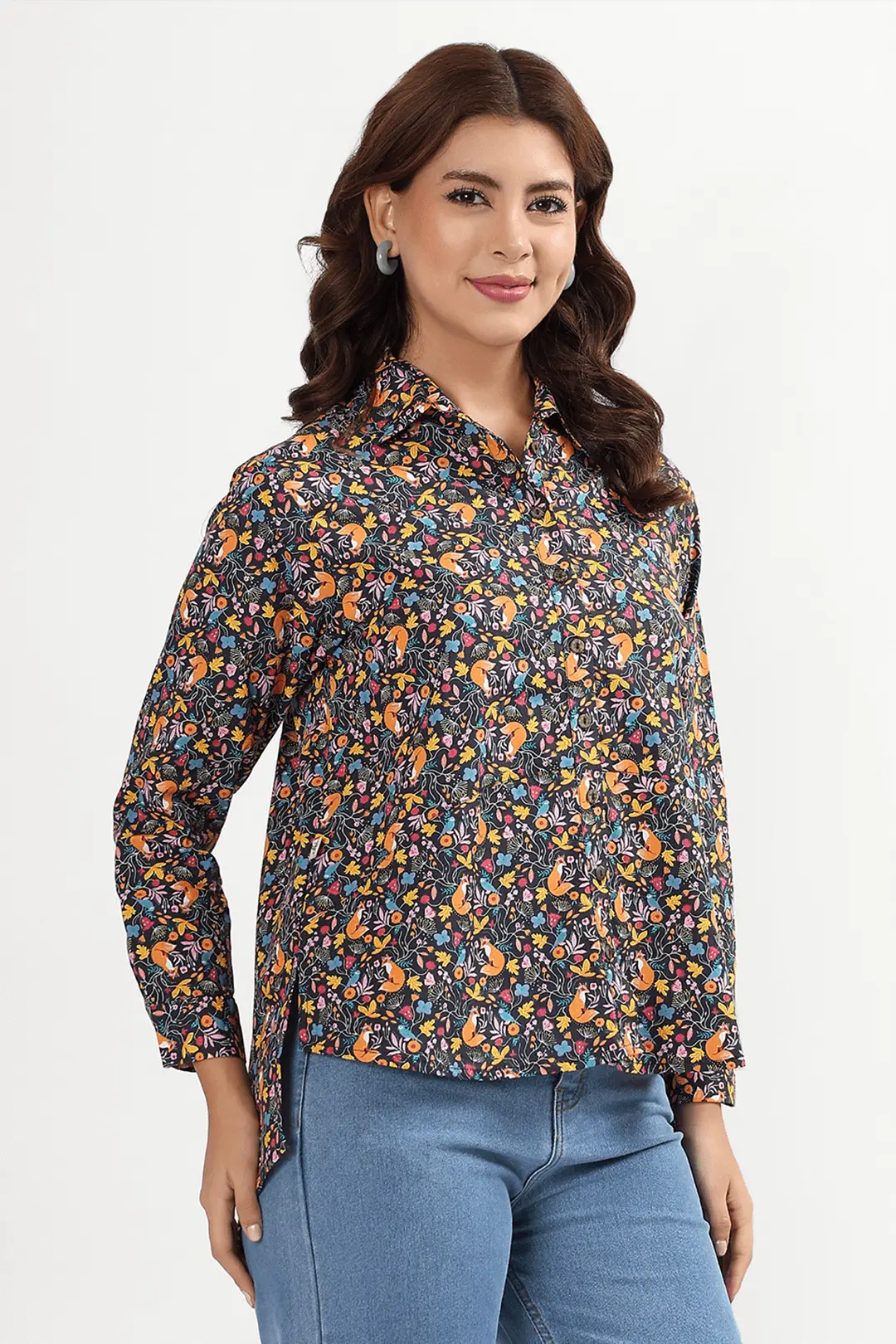 Floral Whiskers Feeding Shirt