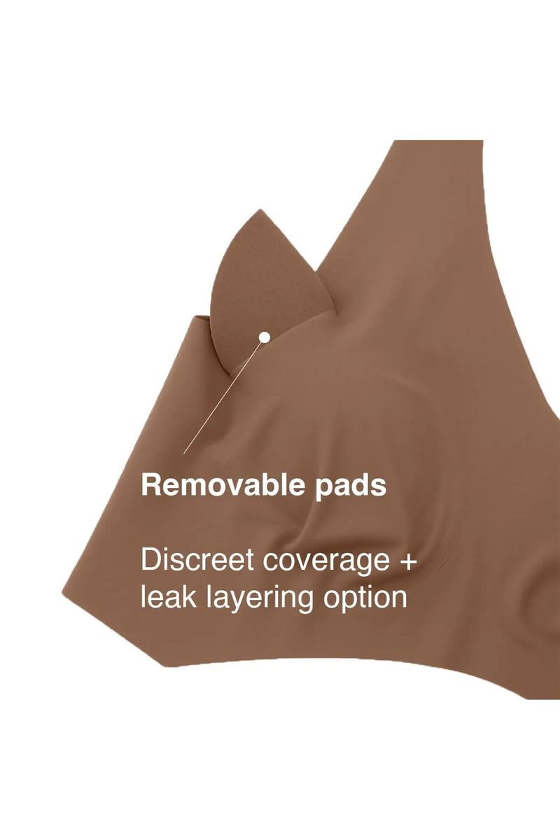 V-Neck Maternity Bamboo Bra – Caribou Brown