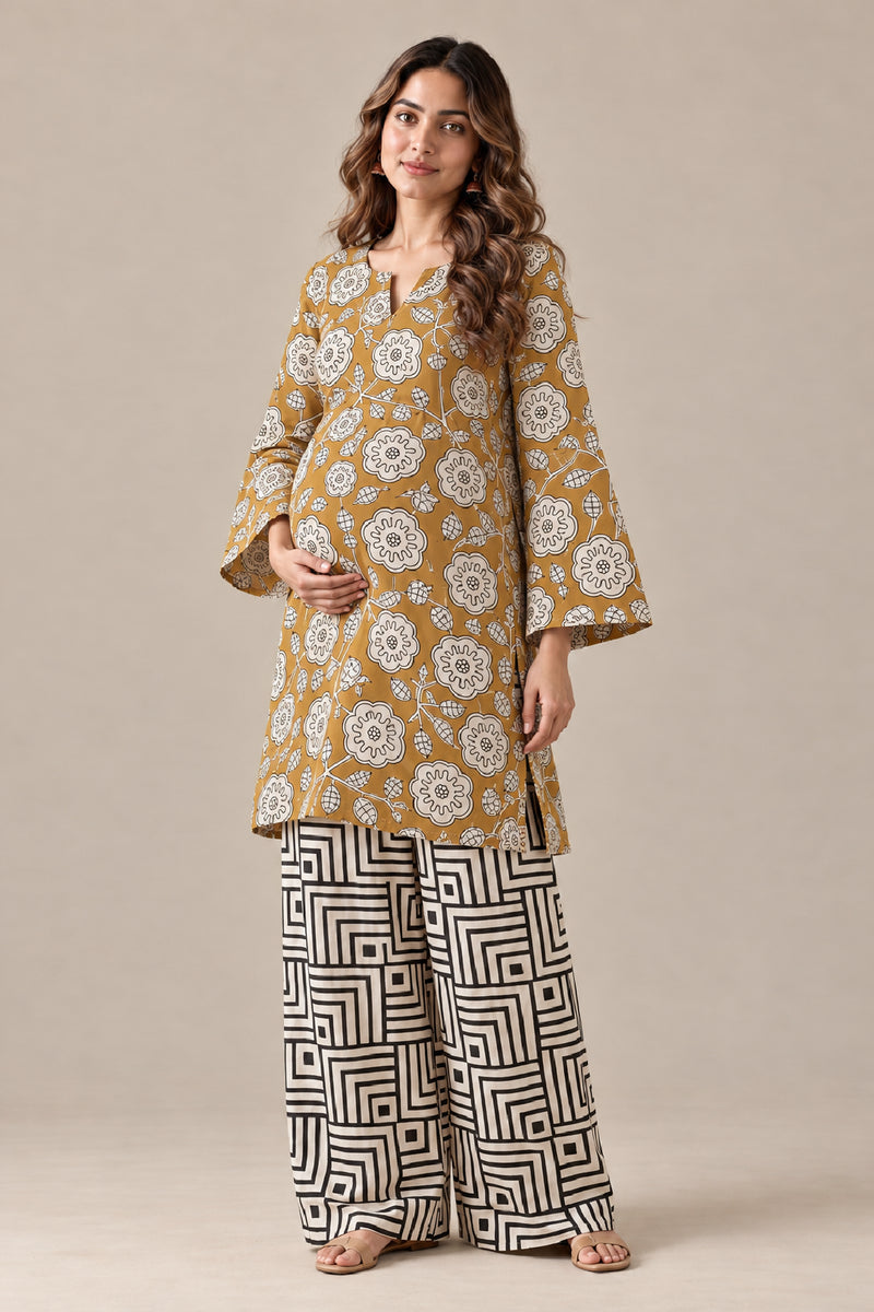 Mogra Maternity and Feeding Farshi Suit Set