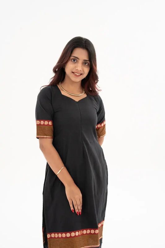 Golden Floral Feeding kurta