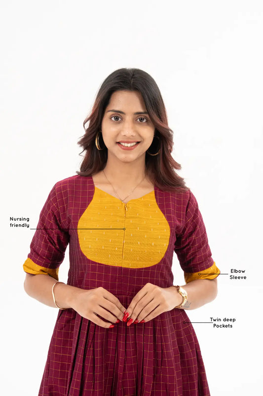 Nithilaa Maternity Feeding Dress