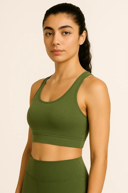 Olive Nakd Bamboo Lounge Bra