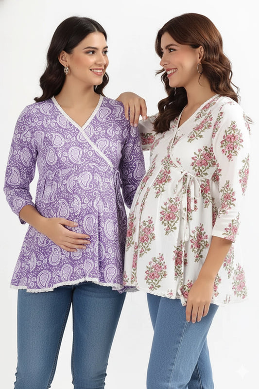 Pastel Paisley & Garden Grace Feeding Tunic Top