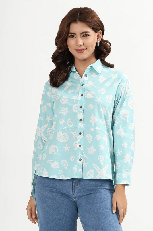 Sea Breeze & Floral Whiskers Feeding Shirt