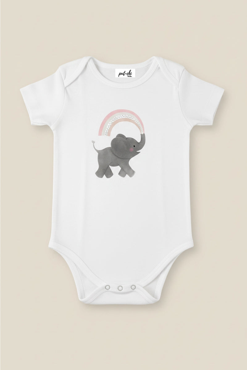 Ellie's Rainbow knitted Onesie