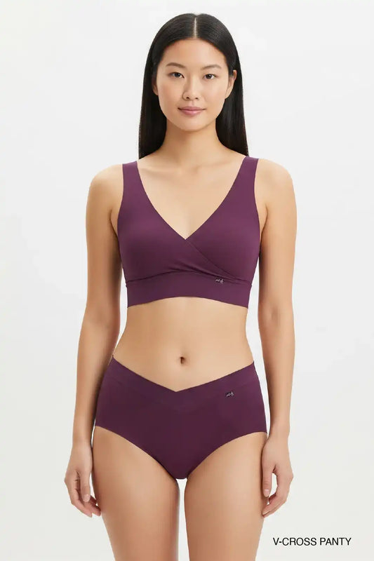 Comfort-Fit Bamboo Hipster Panty - Plum Purple