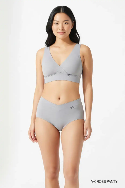 Comfort-Fit Bamboo Hipster Panty - Limestone Grey