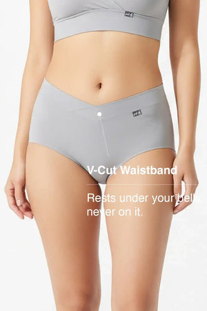 Comfort-Fit Bamboo Hipster Panty - Limestone Grey