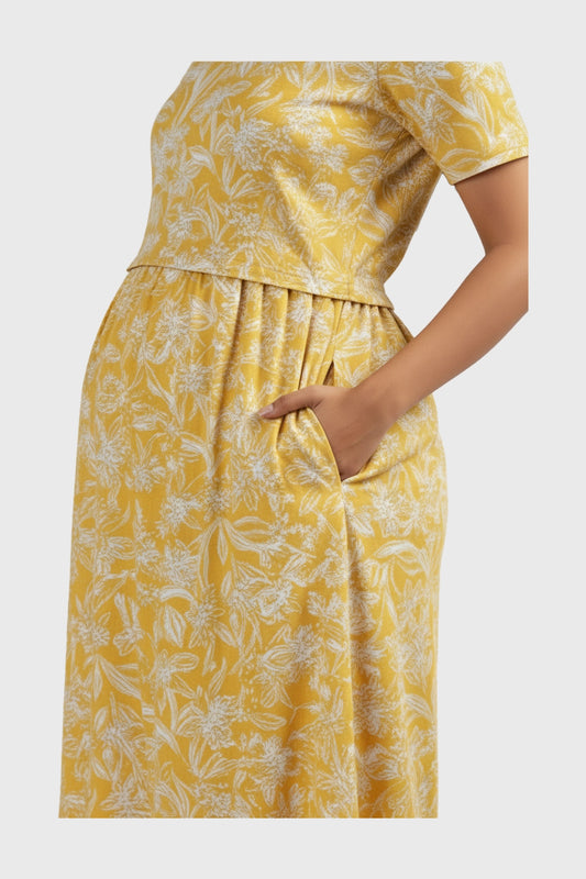 Sunburst Floral Zipless Feeding Gown