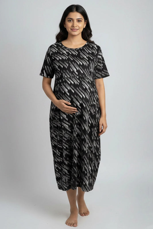 Mono Line Zipless Feeding Gown