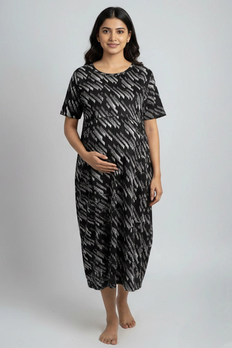 Mono Line Zipless Feeding Gown