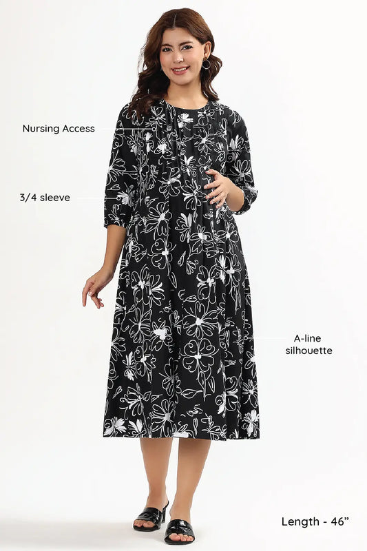 Black Orchid Feeding Dress